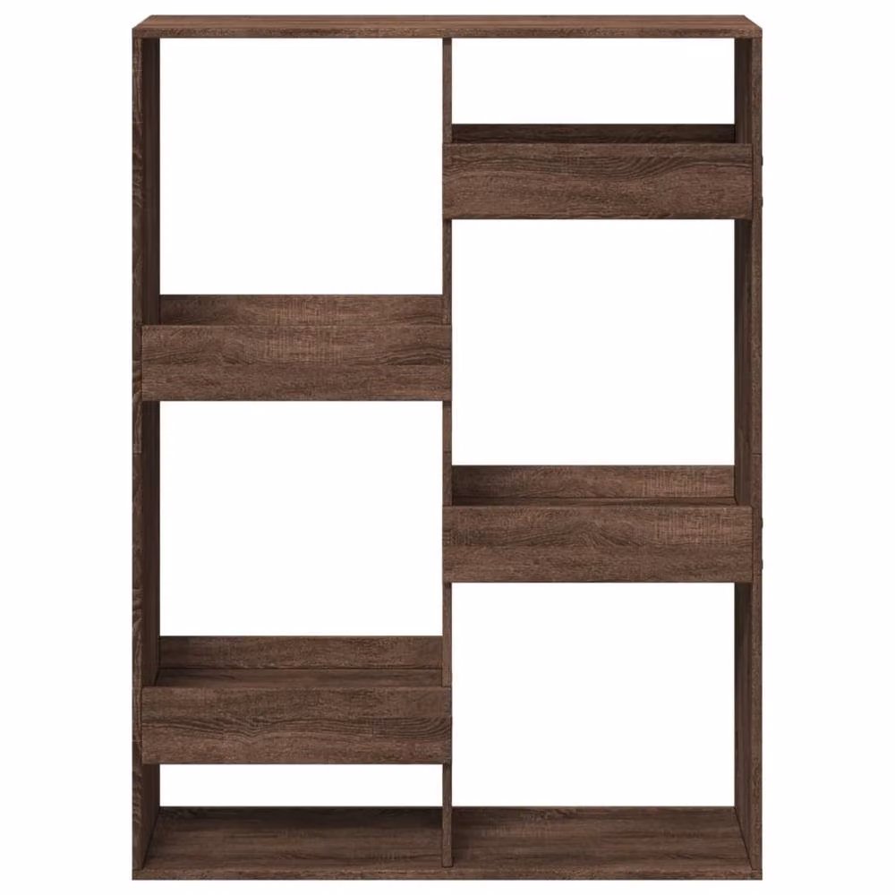 Berkfield Home Brown Oak Room Divider, W: 100 cm, D: 33 cm, H: 135 cm – 3