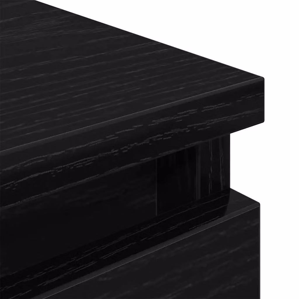 Berkfield Home Modern Black Matt TV Cabinet in MDF, W/D/H: 40 x 35 x 54 cm – 6