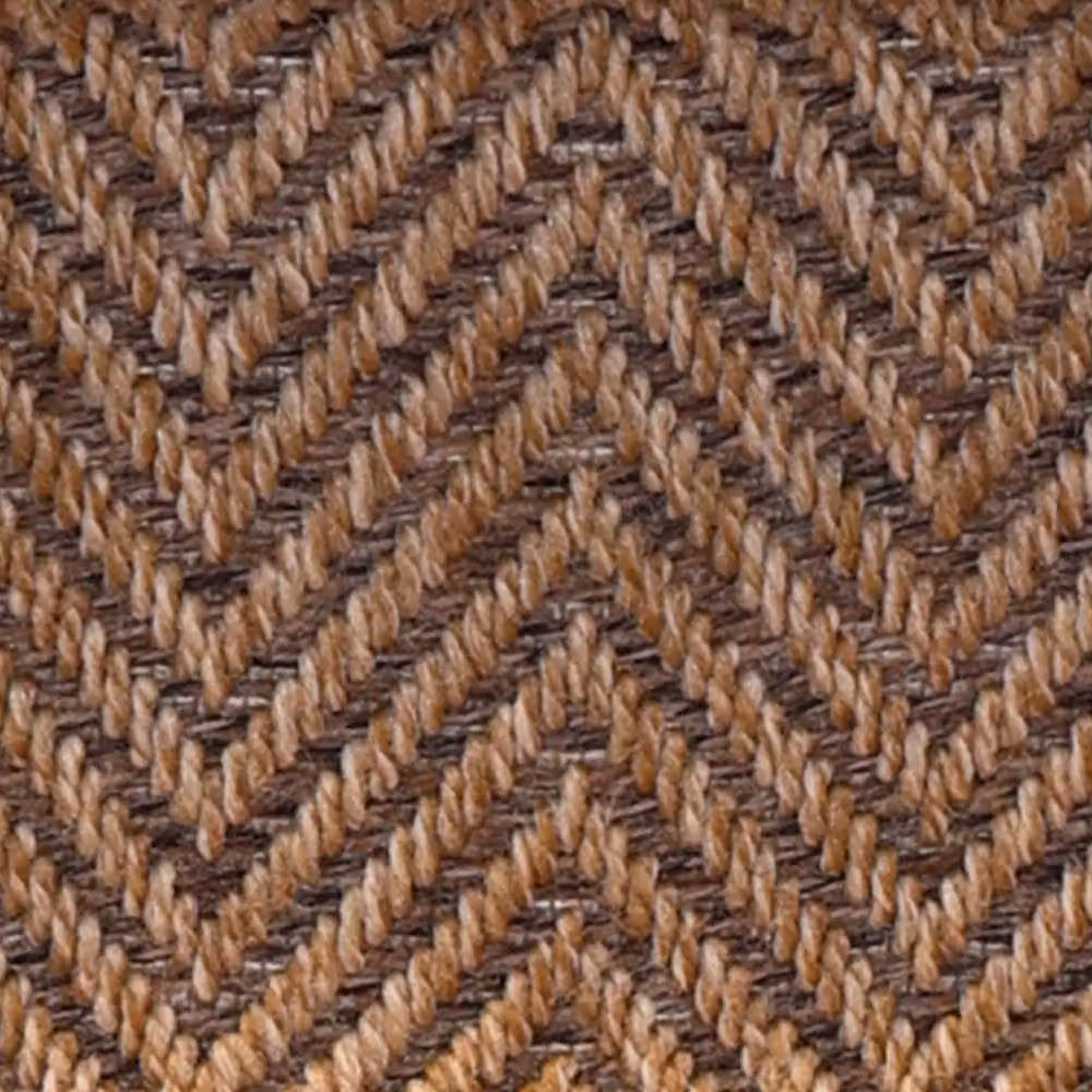 RainbowHome Herringbone Cotswold Stair Runner in Brown with Black Cotton Border, W: 50 cm, L: 700 cm – 2