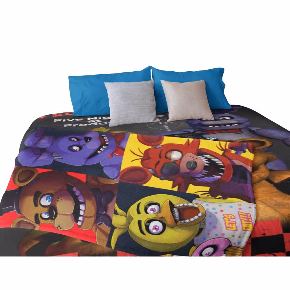 Five Nights At Freddys Multicolour Fleece Freddy Fazbear Baby Crib Blanket – 2