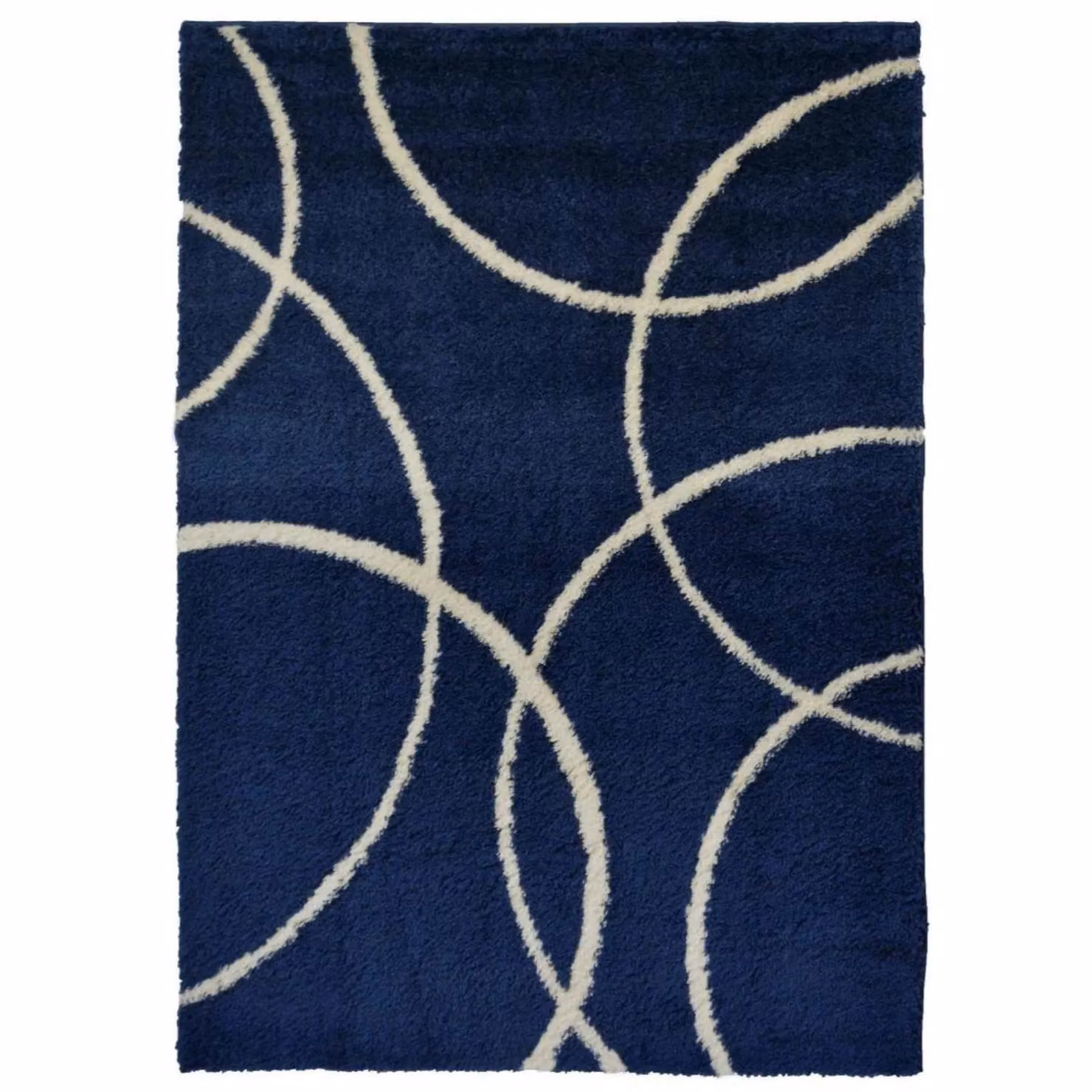THE RUGS Snug Collection Shaggy Bubbles Design Rug in Blue, W/D/H: 120 x 170 cm – 2