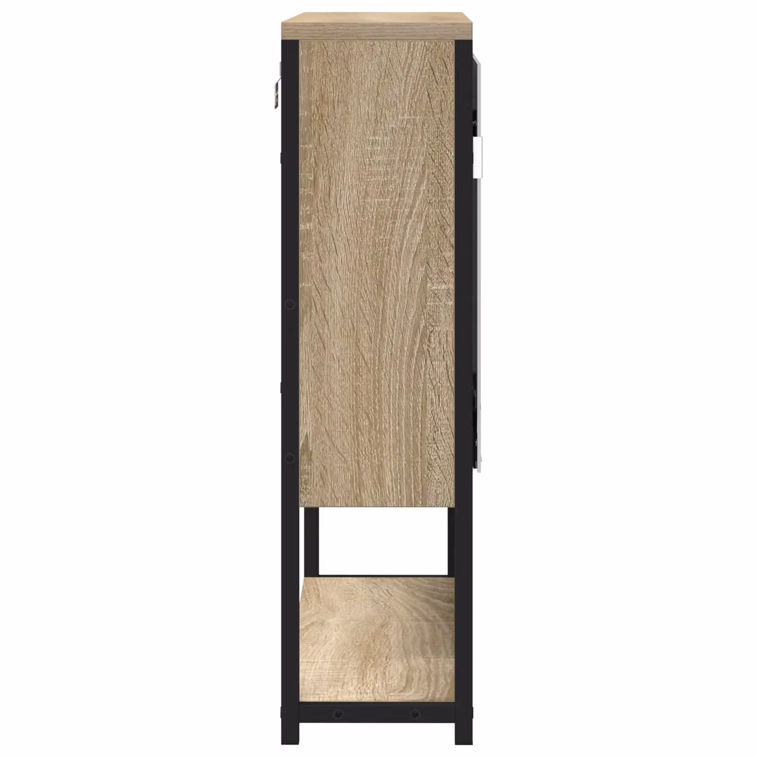 Berkfield Home Sonoma Oak Bathroom Mirror Cabinet, Brown, W: 60 cm, H: 60 cm, D: 16 cm – 3