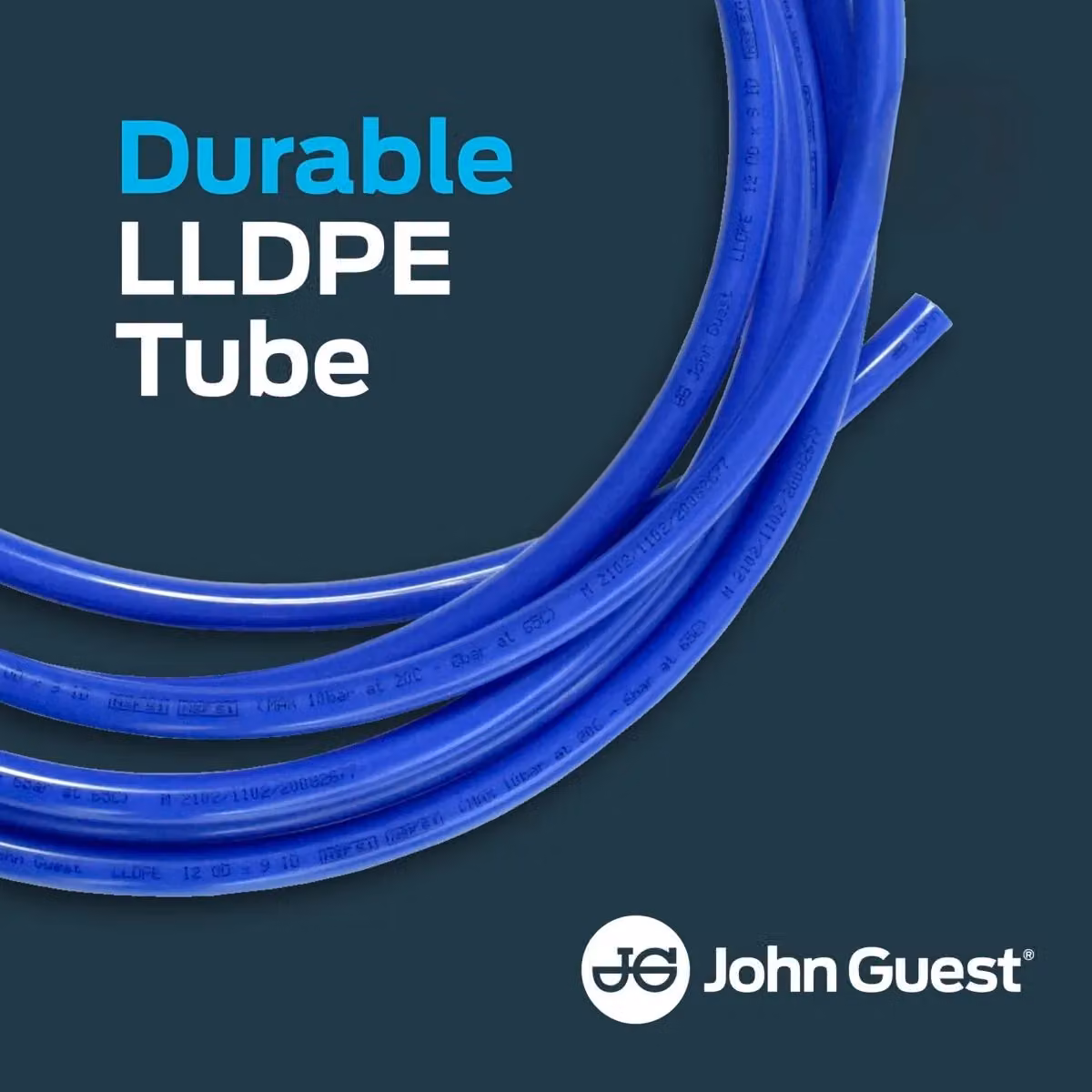 John Guest 12mm LLDPE Blue Cold Water Pipe Hose for Caravans and Motorhomes, 10 Metre – 2
