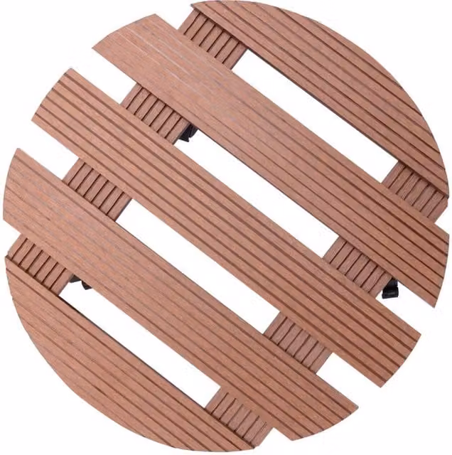 Berkfield Home WPC Plant Trolleys, 2 Pack, Brown, W: 30 cm, D: 7.5 cm – 1