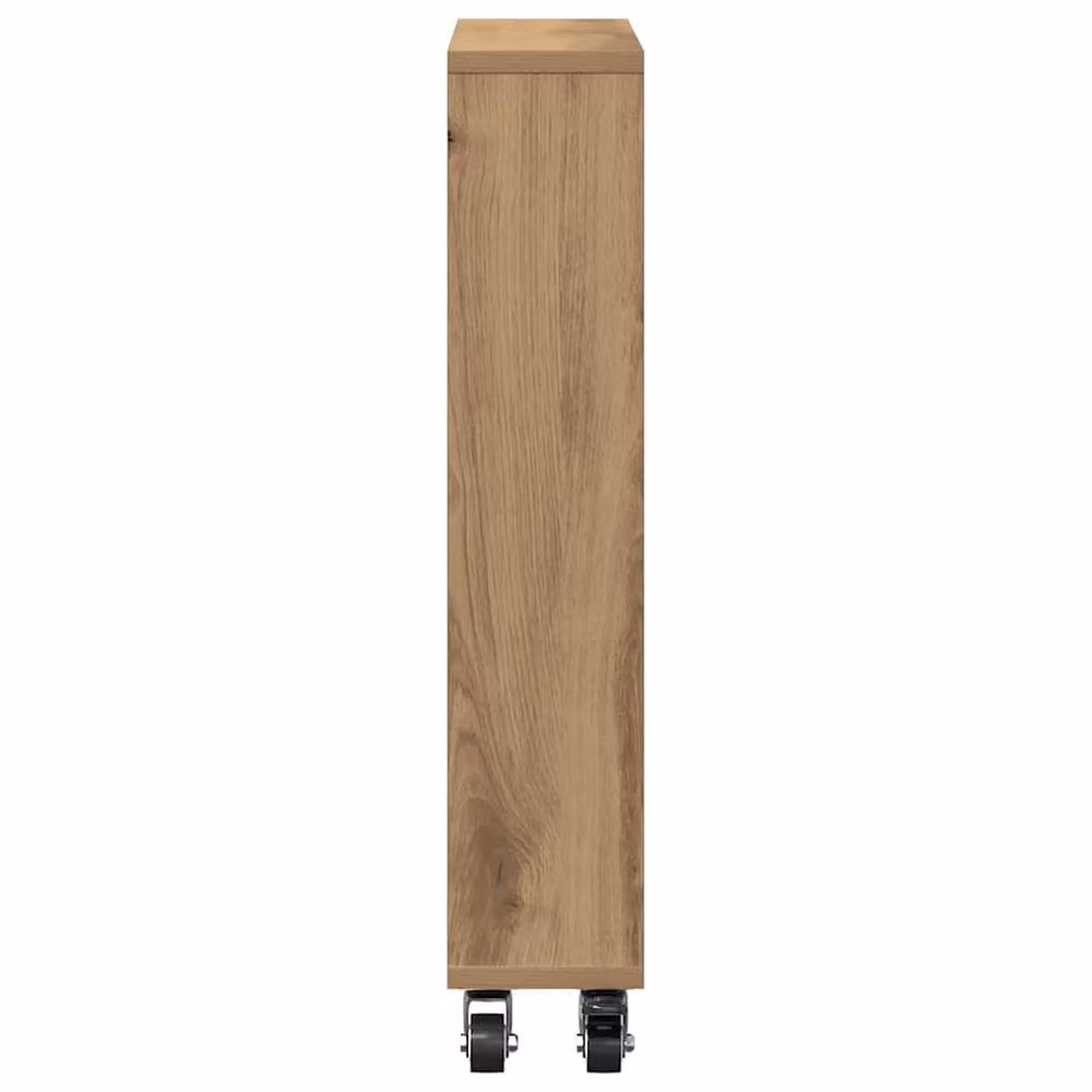 Berkfield Home Narrow Storage Trolley in Artisan Oak Brown, W/D/H: 48 x 13 x 68 cm – 4