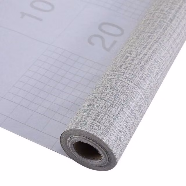 SPETLEK Self Adhesive Plain Grey Linen Textured Wallpaper, W: 100 cm, H: 60 cm – 1