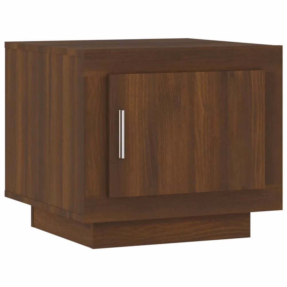 Berkfield Home Decorative Coffee Table in Brown Oak, W/D/H: 50 x 50 x 45 cm – 3