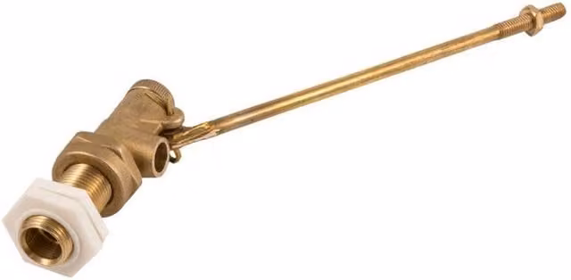 Securplumb Straight Brass Ball Valve, 1/2 inch, Brown