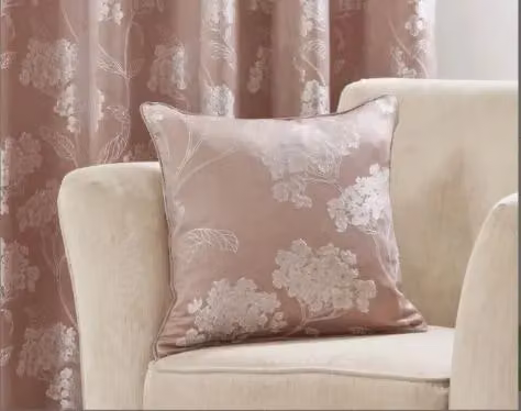 New Edge Blinds English Garden Floral Cushion Cover in Pink, W/D/H: 43 x 43 x 43 cm – 2