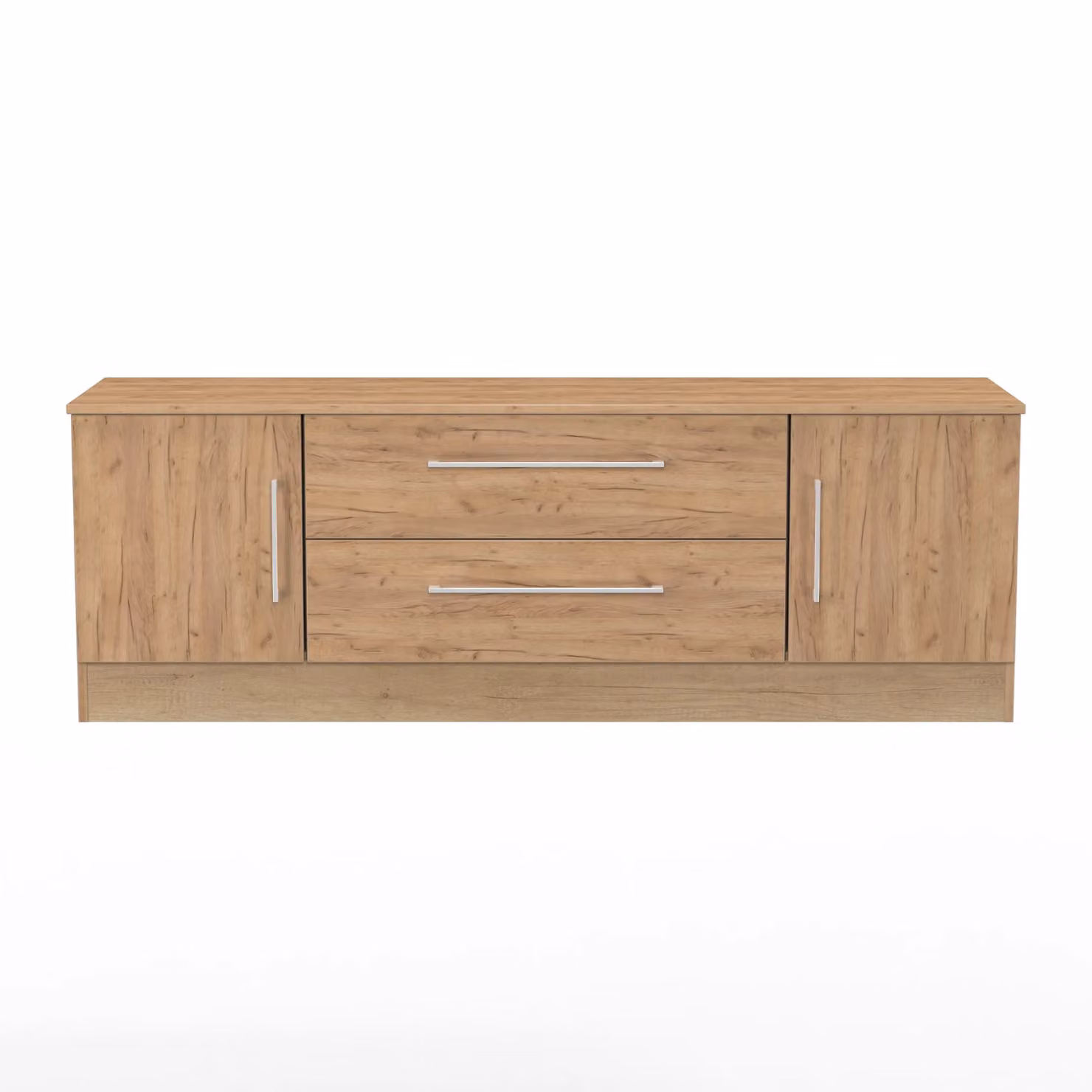 2 U Gloucester Superwide TV Unit with 2 Doors and 2 Drawers in Light Oak – 2