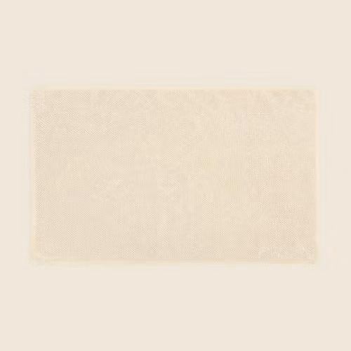 Misona Organic Cotton Luxury Reversible Loop Pile Bath Mat in Beige, W: 50 cm, D: 80 cm – 1