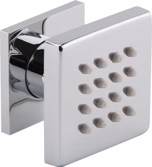 Balterley Jet Modern Square Body Jet Shower Accessory in Chrome Silver – 1