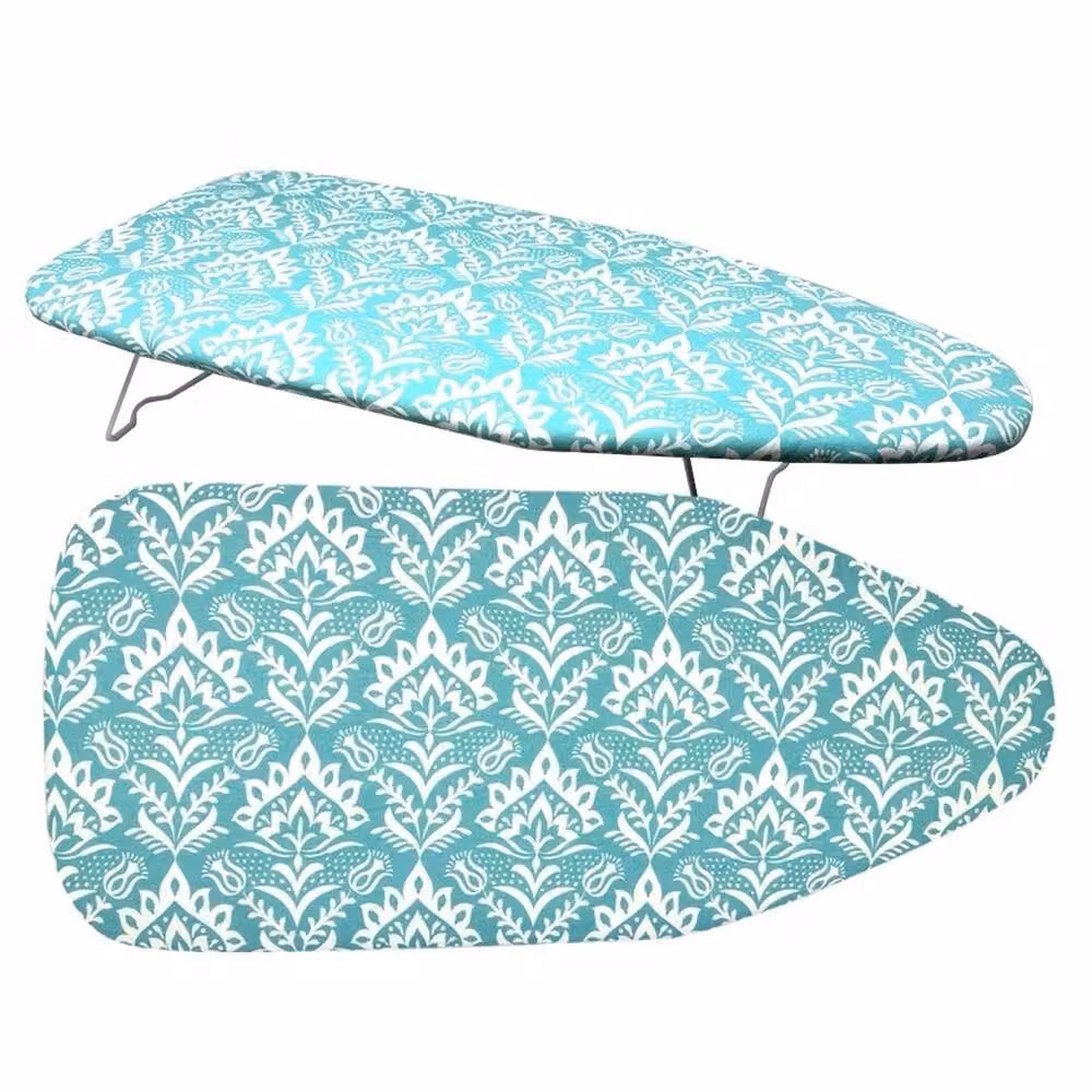 Nordara Foldable Mini Tabletop Ironing Board with Adjustable Height in Turquoise – 3