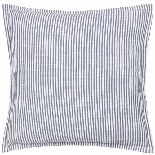 Riva Home Truro Striped Square Cotton and Polyester Filled Cushion, Blue Multicolour, W/D/H: 45 x 45 x 45 cm