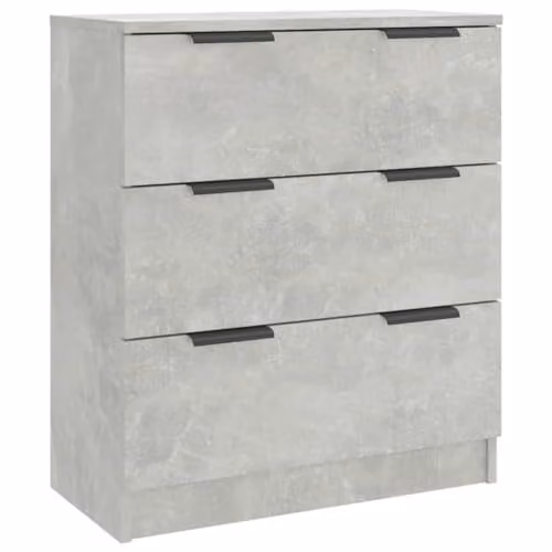 vidaXL Modern Grey Concrete Sideboard W/D/H: 60 x 30 x 70 cm – 1