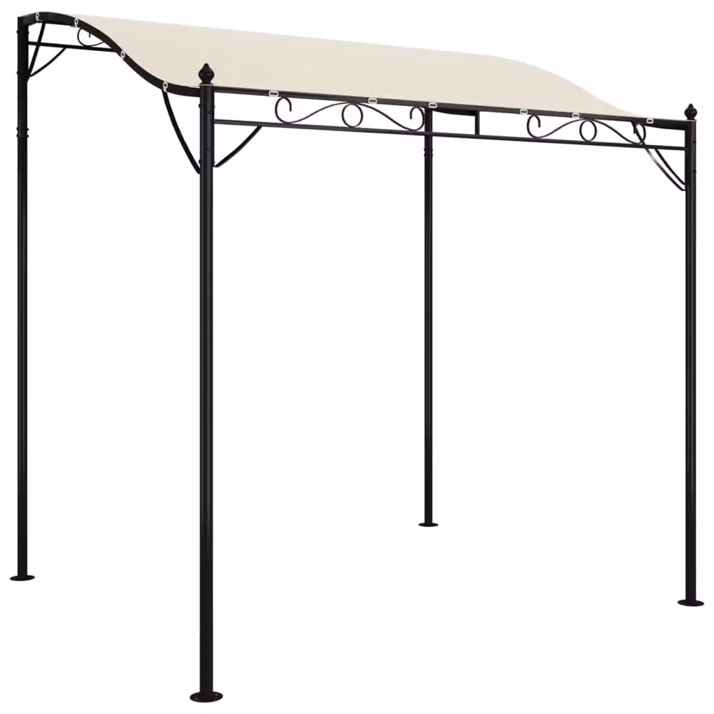 Berkfield Home Garden Canopy in Beige with Steel Frame and Polyester Fabric, W/D/H: 2.0 x 2.3 x 2.3 m – 2