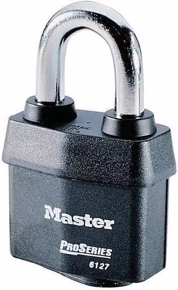 Master Lock Proseries Weather Tough Steel Padlock, Black – 1