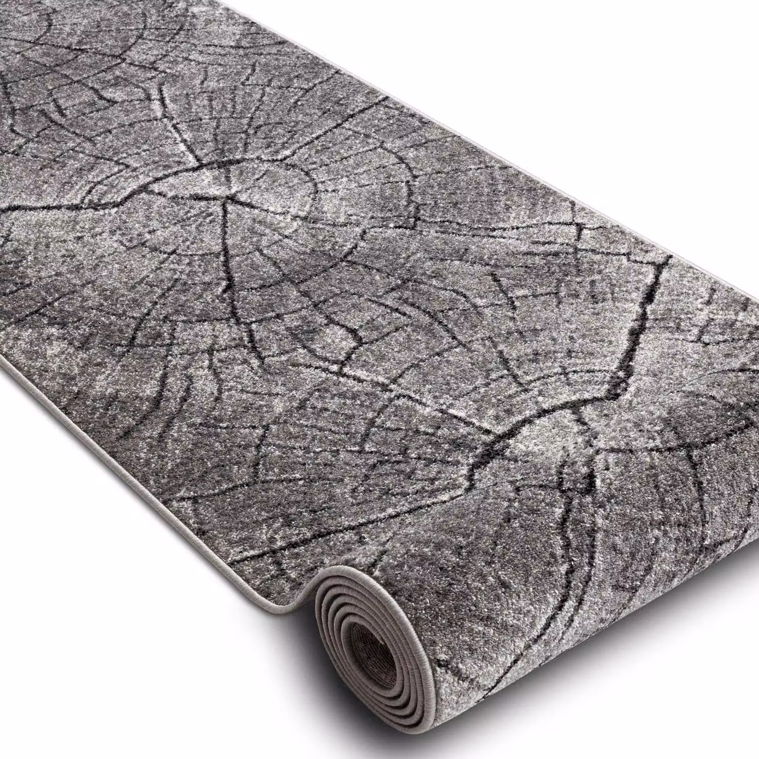 RugsX Silver Tronko Runner in Grey, W: 80 cm, L: 300 cm – 2