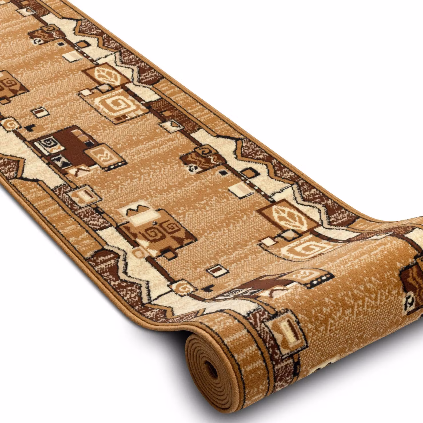 RugsX Bcf Morad Ethnic Runner in Gold, W: 60 cm, L: 170 cm – 2