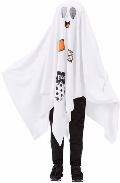 Smiffys White Boo Ghost Fantasy Full Costume for Kids Age 4+