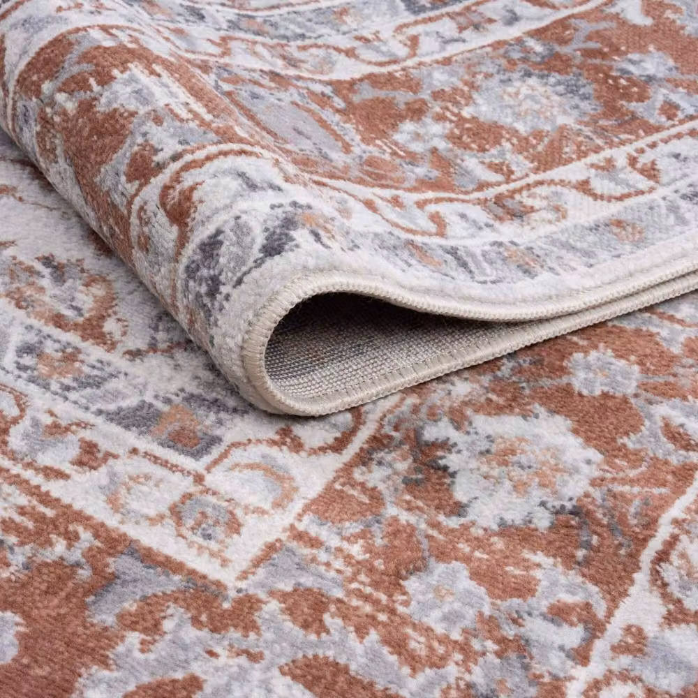 THE RUGS Montana Bordered Design Area Rug in Rose, W: 80 cm, L: 150 cm – 3