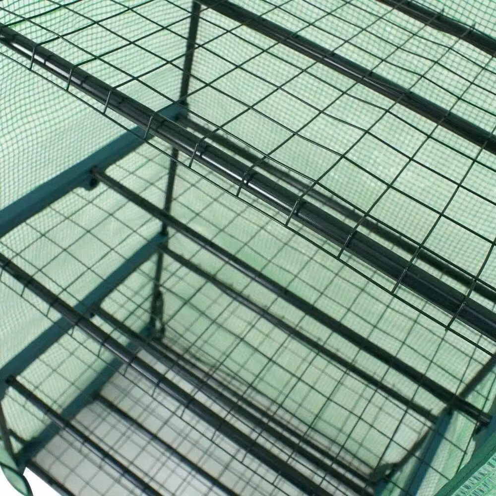 Marco Paul 4 Tier Green Steel Garden Greenhouse with Shelving – 4