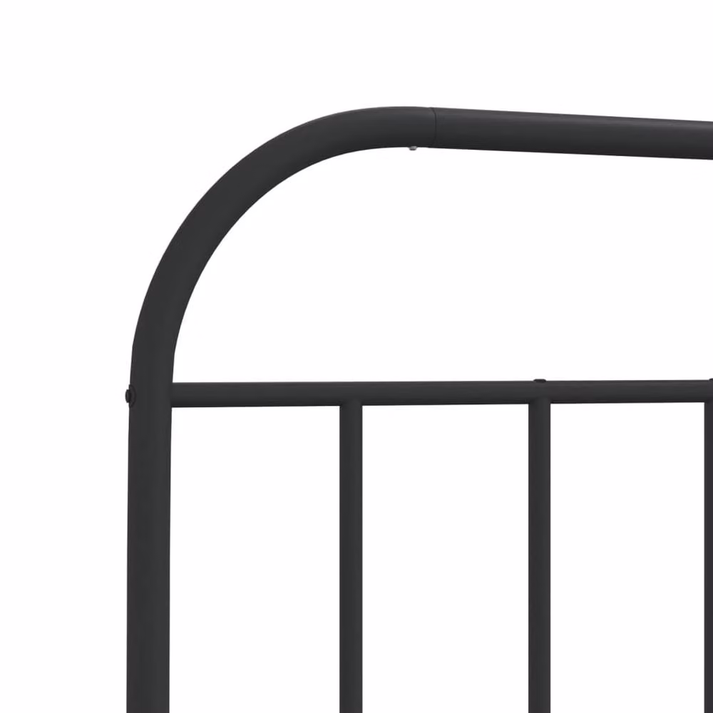 Berkfield Home Classic Metal Headboard in Black, Width: 100 cm – 3
