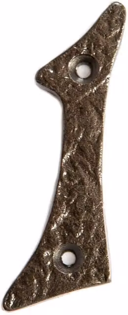 Hammer and Tongs Rustic Iron Wall Number in Grey
