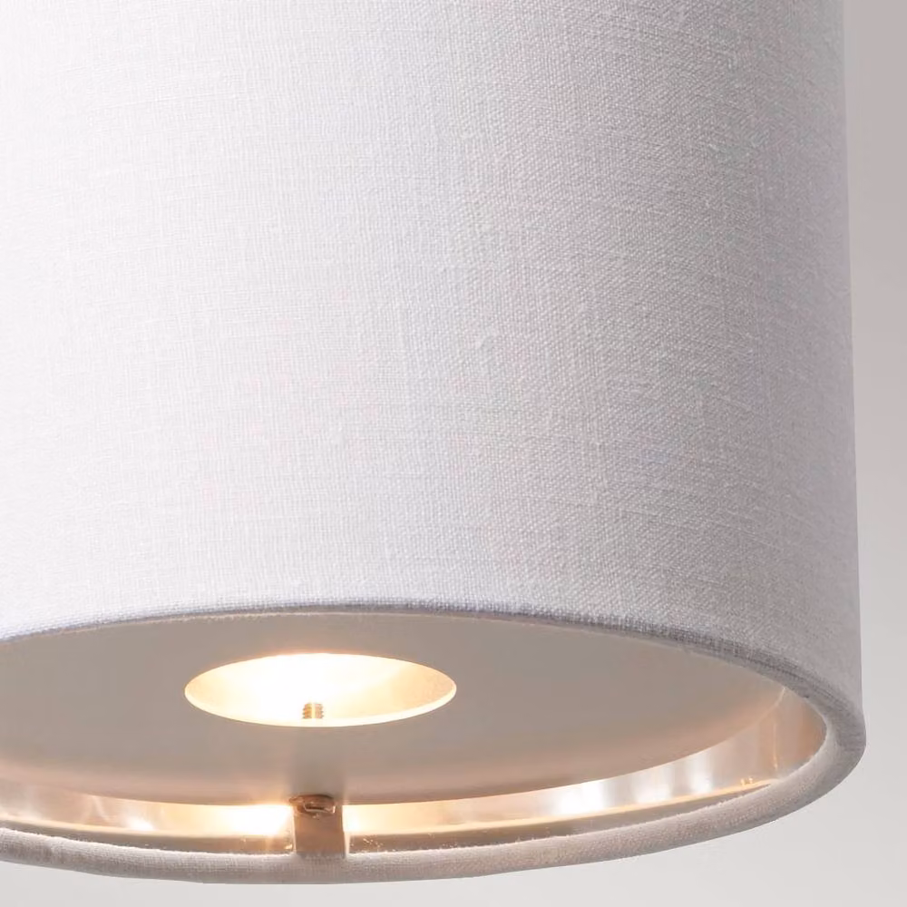 Netlighting Balance Wall Lamp with Black Fabric Shade and Polished Nickel Metal Finish – 3