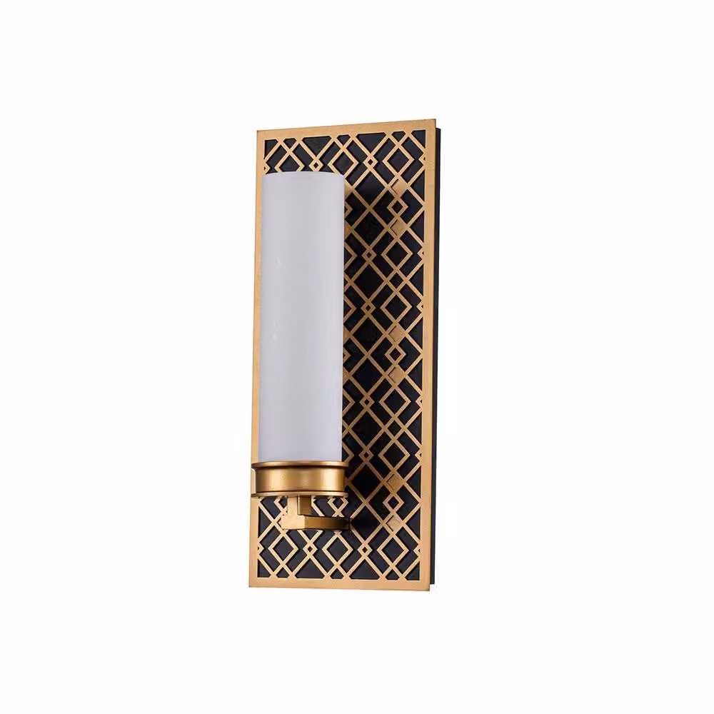 Netlighting Ziggy Gold Bathroom Wall Lamp IP44 – 5