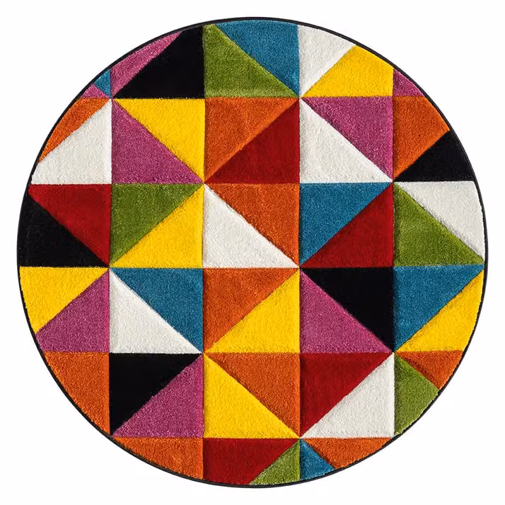 Ultimate Rug Collection Spectra Carved Heatset Geometric Multicolour Machine Woven Rug W: 120 cm, D: 170 cm – 3