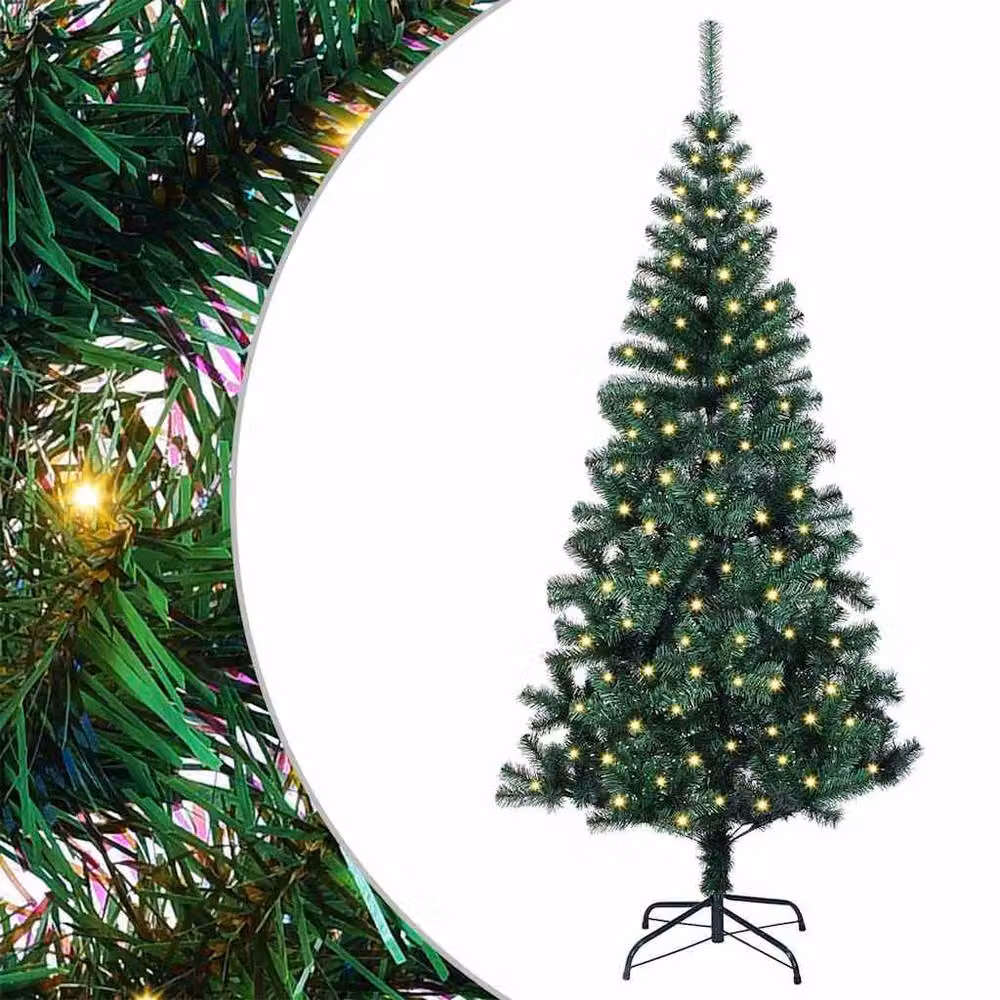 Berkfield Home Pre-lit Artificial Christmas Tree, Green, Height: 150 cm – 2