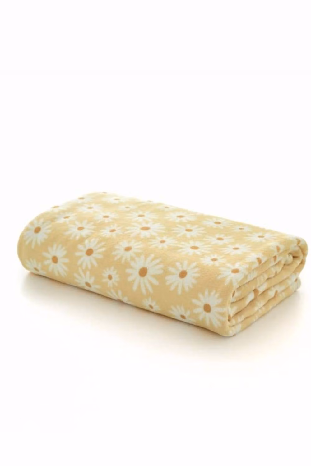 Deyongs Daisy Floral Printed Soft Fleece Throw Blanket in Yellow, W: 130 cm, D: 170 cm – 2