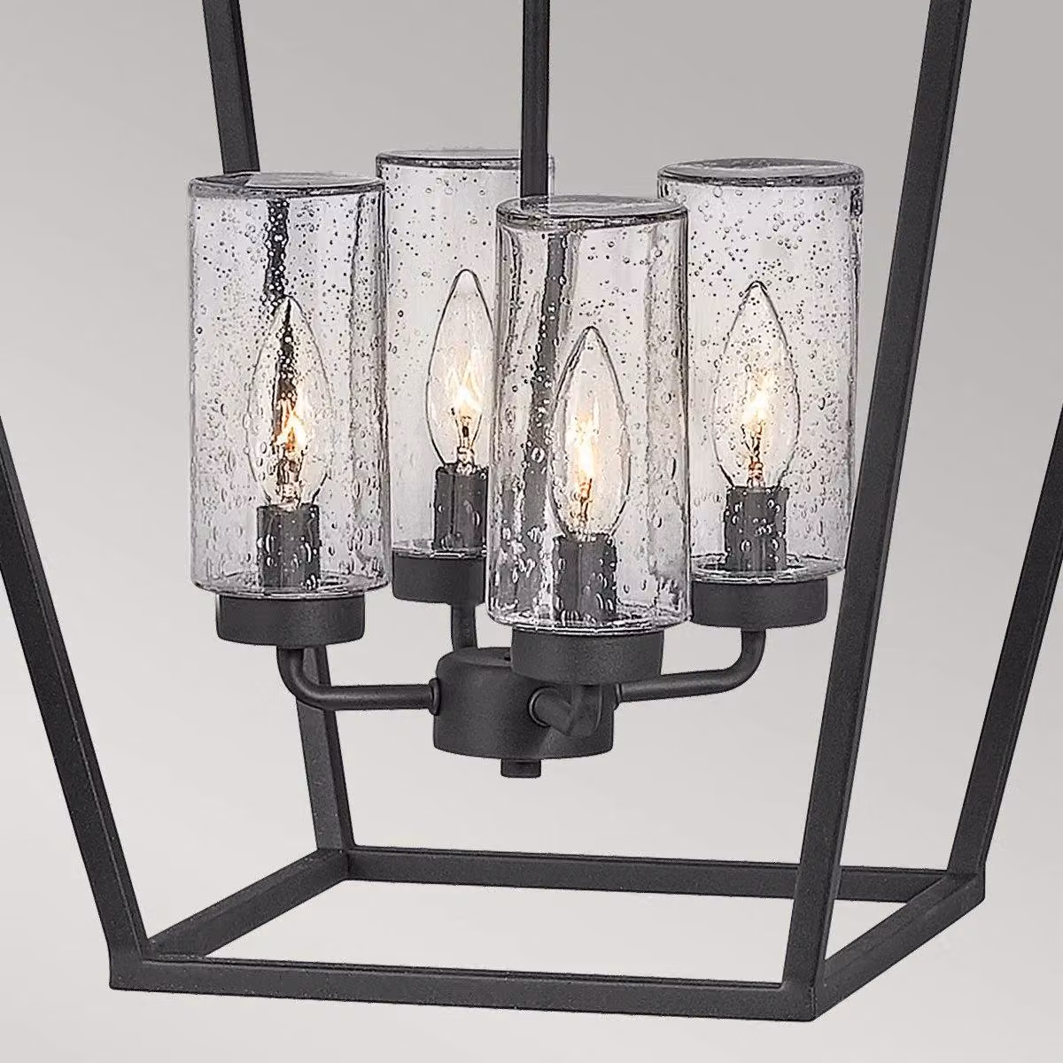 Hinkley Alford Place Outdoor Pendant Ceiling Light in Museum Black with Transparent Glass, IP44 Rated – 3