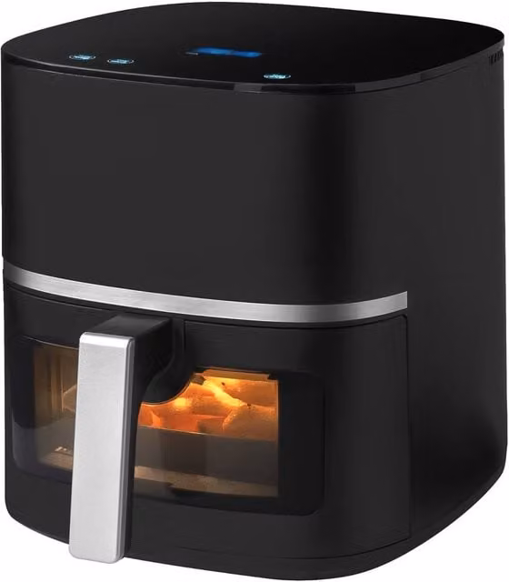Daewoo 5.5L Air Fryer in Black with View Window and 10 Presets