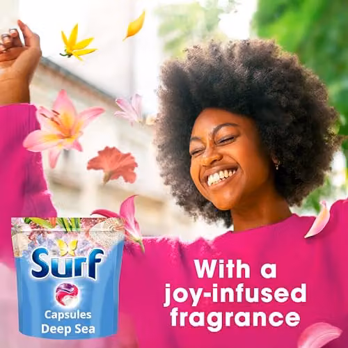 Surf 3 in 1 Deep Sea Laundry Washing Detergent Capsules with Joy-Infused Fragrance and Natural Essential Oils, 51 Washes – 2