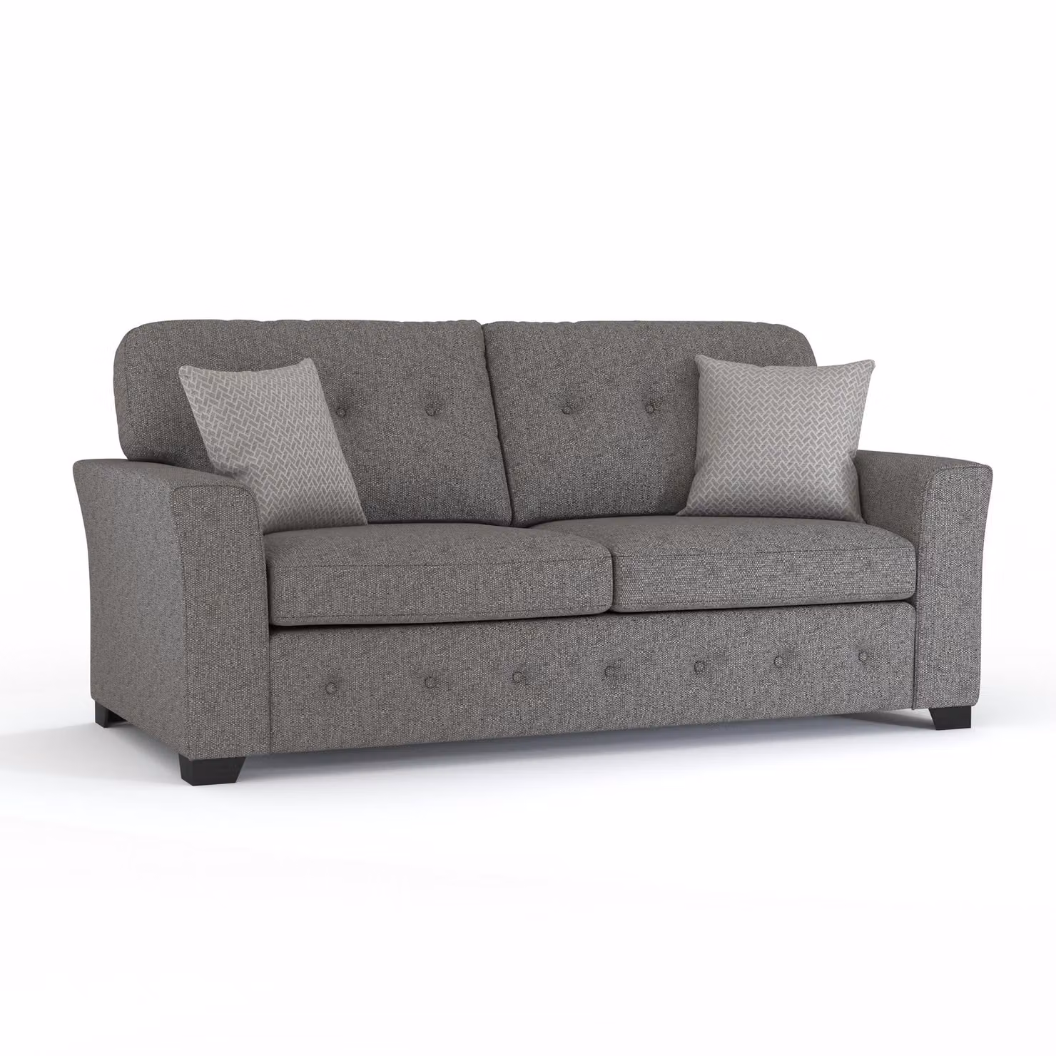 Furnishings For Less UK Hartley 3 + 2 Sofa Suite with Full Back Tufted Cushions in Grey or Beige – 2