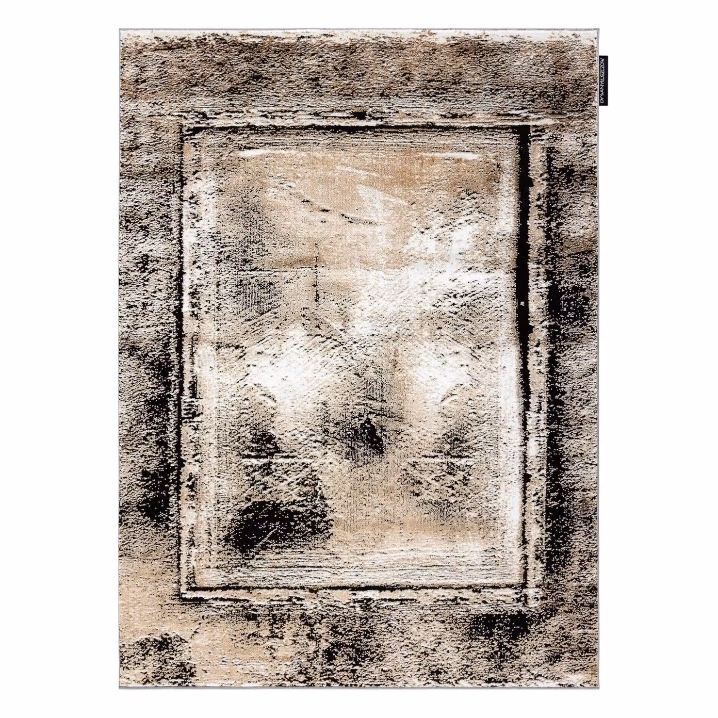 RugsX De Luxe Abstract Grey Polyester Rug, W: 120 cm, L: 170 cm – 2