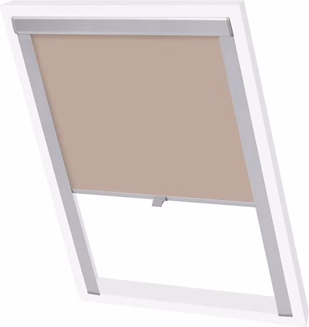 Berkfield Home Thermal Insulating Blackout Roller Blinds in Beige