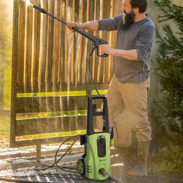 Outsunny Green Portable Power Washer Jet Wash Cleaner