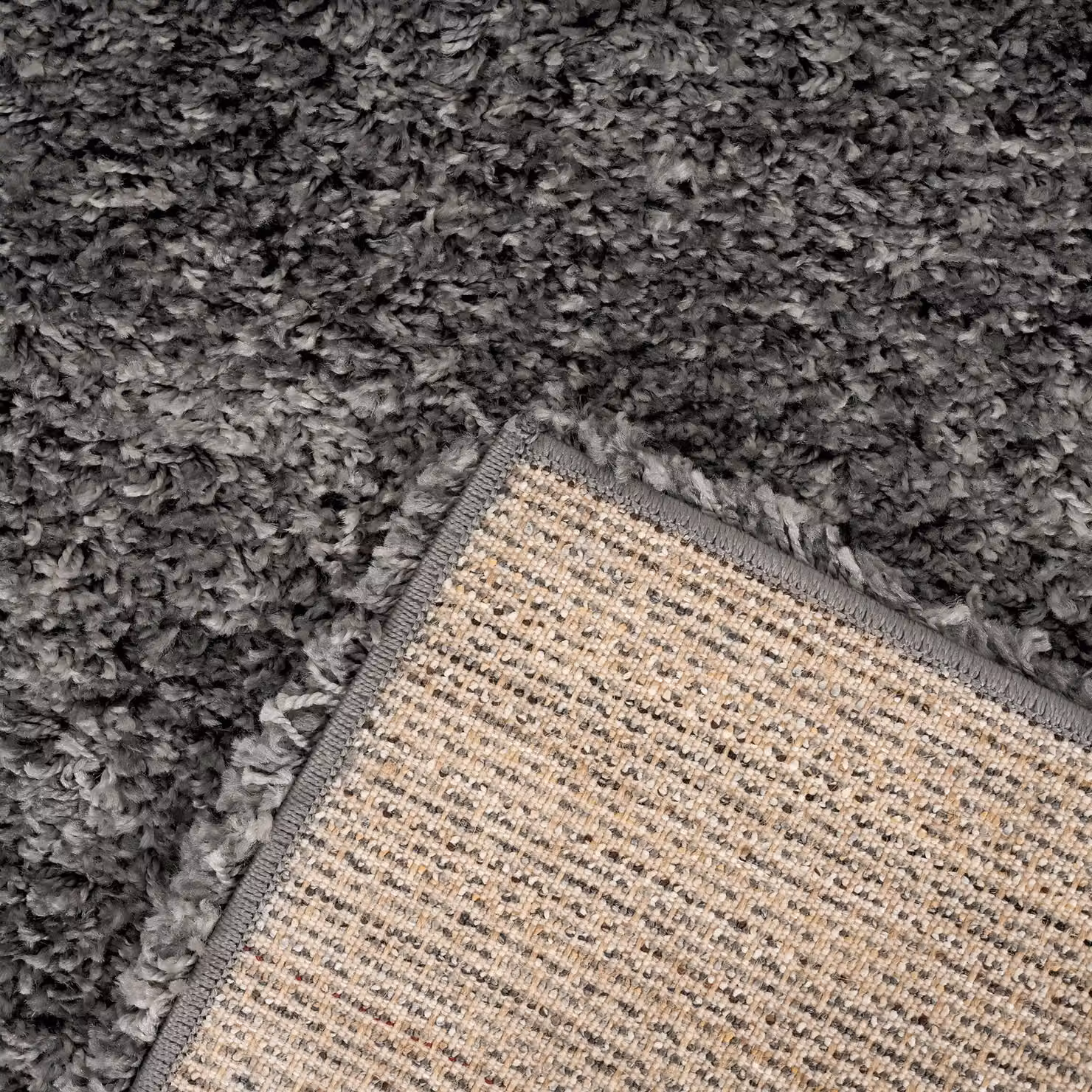 Bravich LTD California Mixed Thick Shaggy Rug in Grey, W/D/H: 120 x 170 cm – 2