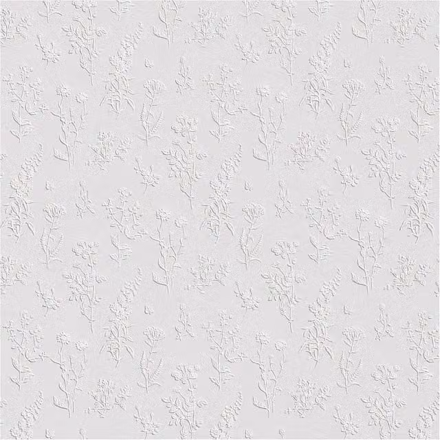 Superfresco Easy Ada Paintable Botanical Floral Wallpaper in White, W: 52 cm, H: 1000 cm