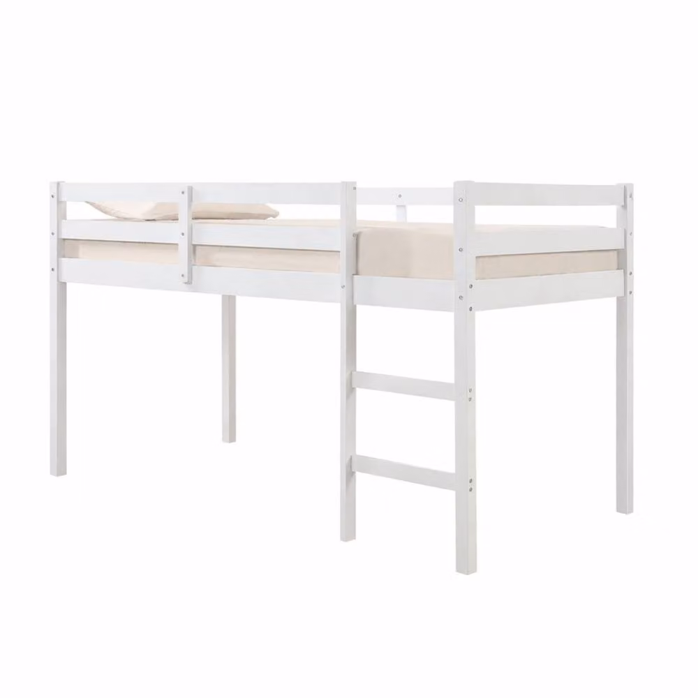 Aspire Cove Midsleeper Solid Wood Children's Bed Frame in White, W/D/H: 90 x 190 x 74 cm – 2