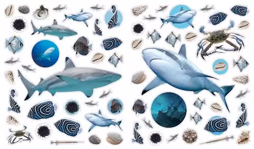 Workman Publishing Eyelike Stickers: Ocean Multicolour Paperback Book – 3