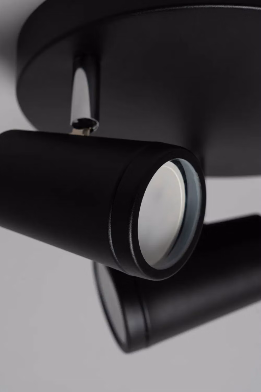 BHS Lighting Freda Plate Adjustable Spotlight Ceiling Light in Black – 2