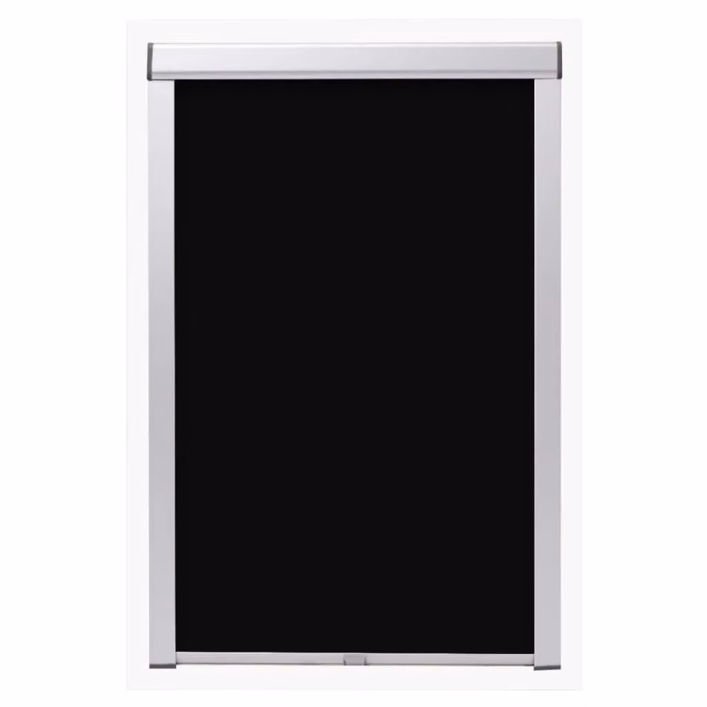 Berkfield Home Blackout Roller Blinds in Black, Thermal Insulating Polyester – 2