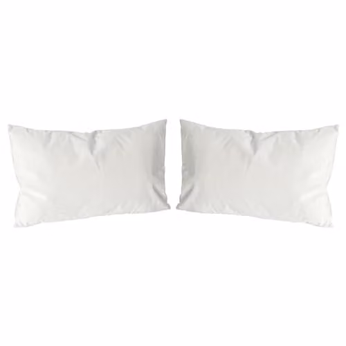 Nicola Spring Pack of 2 Rectangular Velvet Decorative Throw Pillows with Removable Covers, Beige/White, W: 60 cm, H: 40 cm – 1