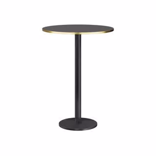 Dome Deco MARAIS ROUND Art Deco Bar Table in Black Metal