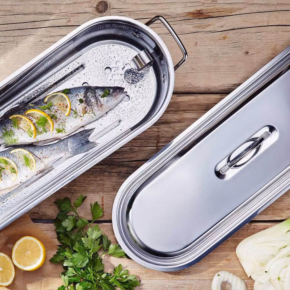 Judge Speciality Cookware 45cm Fish Poacher, 7.3L, Metallic Silver – 2