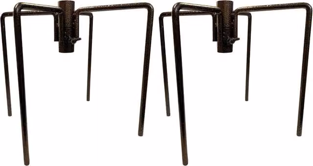 Bird Feeding Station Stabiliser Stand Base in Bronze Steel